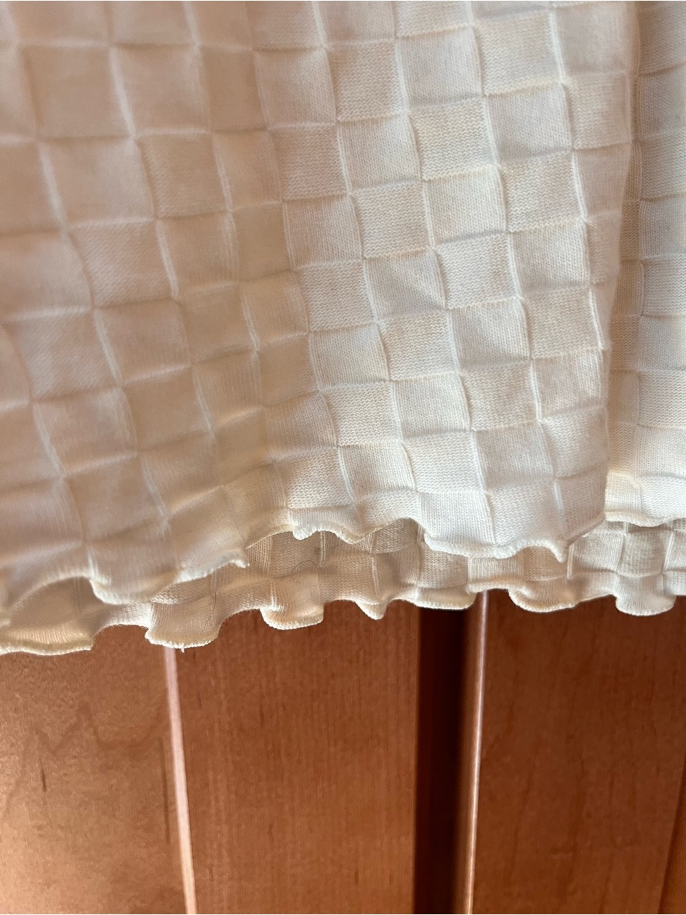 Madewell Women's Cream Textured Button-Front Top - Picture 4 of 8
